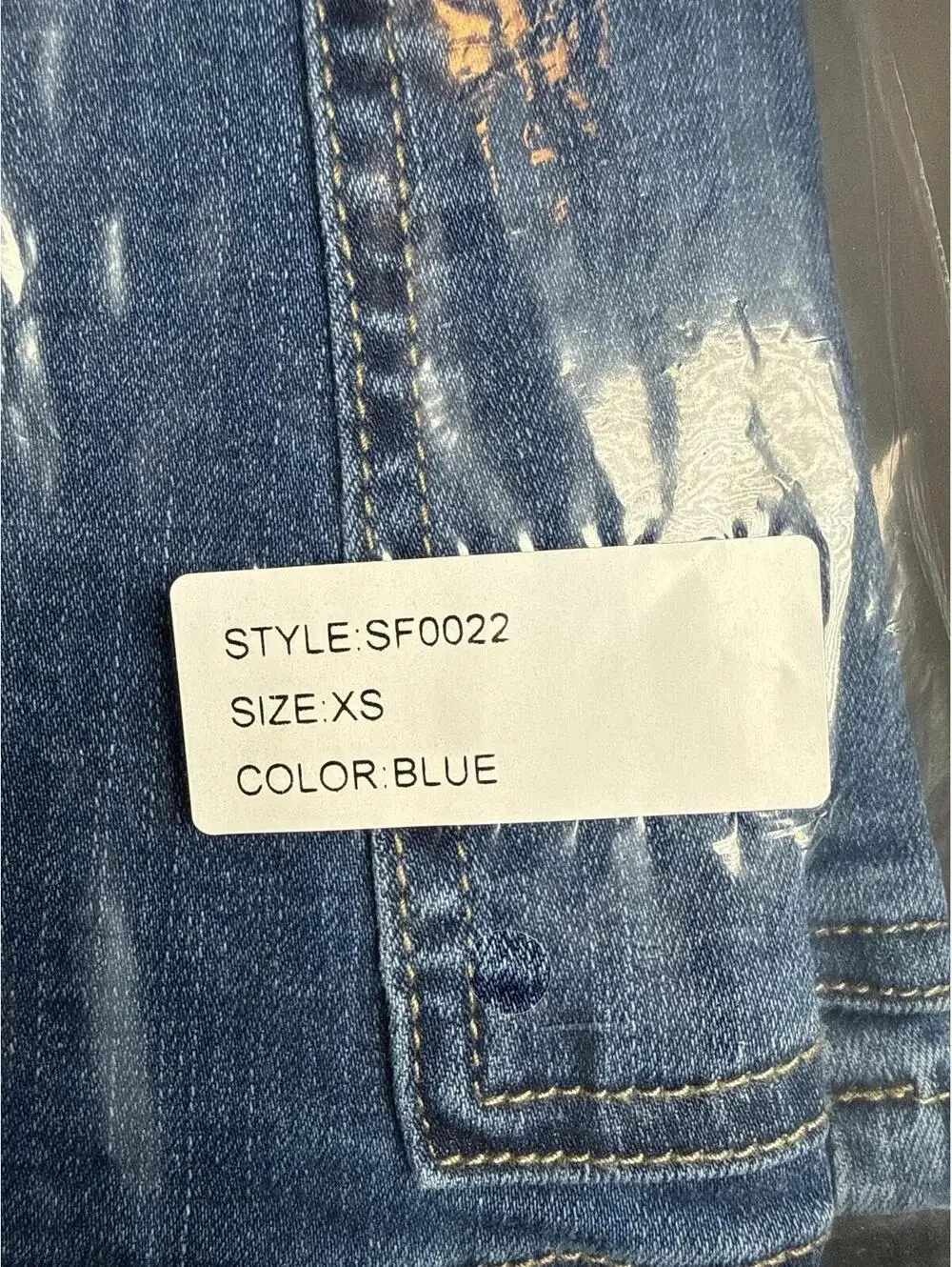 NWT Six Fifty Kyra Cargo Denim Mini Skirt Dark Wash Size XS - Picture 9 of 9